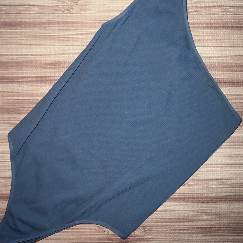 One shoulder ribbed bodysuit